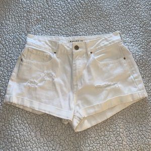 Bullhead White Jean Shorts